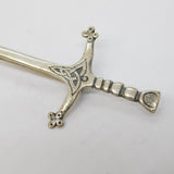 Celtic Art Industries Scottish Sterling Silver Dirk Brooch Vintage c1970