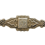 Victorian Sterling Silver Aesthetic Floral Brooch Antique 1897 Birmingham