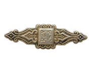 Victorian Sterling Silver Aesthetic Floral Brooch Antique 1897 Birmingham