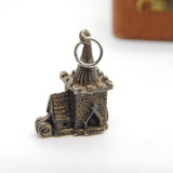 Sterling Silver Openable Church on a Wedding Day Charm Pendant Vintage c1970