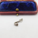 Sterling Silver Saxophone Charm Pendant Vintage c1970