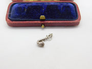 Sterling Silver Saxophone Charm Pendant Vintage c1970