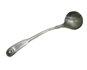 George III Sterling Silver Crested Mustard Spoon Antique 1797 Birmingham