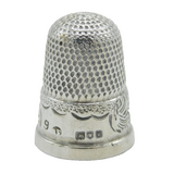 Edwardian Sterling Silver Sewing Thimble Antique 1904 London