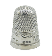 Edwardian Sterling Silver Sewing Thimble Antique 1904 London