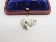 Sterling Silver Junk Boat Charm Pendant Vintage c1970