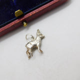 Sterling Silver Little Alpine Goat or Ibex Charm Pendant Vintage c1970