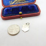 Sterling Silver and Enamel Killarney Travel Shield Charm Pendant Vintage c1970