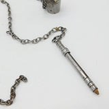 Victorian Cut Steel Large Sewing Chatelaine with Multiple Tools Antique c1860