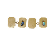 9ct Yellow Gold Shibayama Insect Bug Pair of Cufflinks Vintage Birmingham