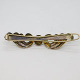 Sterling Silver Mexican Angel Wings Form Hair Barrette Slide Clip Vintage c1980