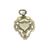 Sterling Silver Shield & Scroll Form Fob Medal Antique 1938 Birmingham