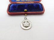 Sterling Silver 'Ottawa' Maple Leaf Tourist Charm Pendant Vintage c1970