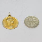 Sterling Silver Gilt Jerusalem Religious Interest Charm Pendant Vintage c1970