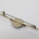 Sterling Silver Blue Enamel Floral Art Nouveau Brooch Antique c1920 Art Deco