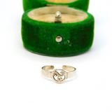 Sterling Silver Celtic Style Triskele Spirals Toe Ring Vintage c1970 Size C