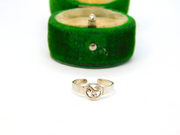 Sterling Silver Celtic Style Triskele Spirals Toe Ring Vintage c1970 Size C