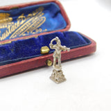 Sterling Silver Little Trumpet Boy Charm Pendant Vintage c1970