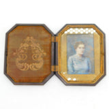 Edwardian Early Bakelite Horse Racing Portrait Frame on Card Antique c1910s
