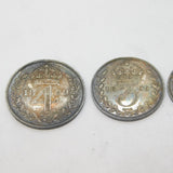 Queen Victoria Boxed .925 Silver Four-Piece 1899 Maundy Money Coin Set Antique