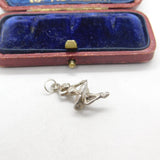 Sterling Silver Ballerina Charm Pendant Vintage c1970