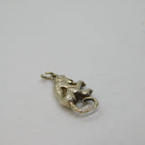 Sterling Silver Monkey Charm Pendant Vintage c1970