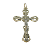 Sterling Silver Crucifix Cross Charm Pendant Vintage c1970