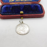Sterling Silver St Christopher Charm Pendant Vintage c1970