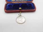 Sterling Silver St Christopher Charm Pendant Vintage c1970