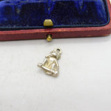 Sterling Silver Speak No Evil Charm Pendant Vintage c1970