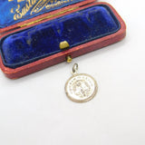 Sterling Silver Confirmation Coin Medallion Charm Pendant Vintage c1970