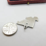 Sterling Silver State of Maryland USA Charm Pendant Vintage c1970
