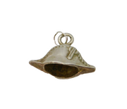 Sterling Silver Admiral's Hat Maritime Navy Charm Pendant Vintage c1970s