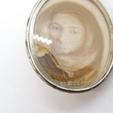 Victorian Aesthetic Movement Sterling Silver Sweetheart Locket Antique 1879