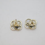 Pair of Sterling Silver Kit Heath Celtic Knot Studio Stud Earrings Modern c1990s
