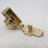 Sterling Silver Opening Church Charm Pendant Vintage c1970s