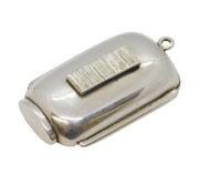 Victorian Sterling Silver Novelty Sliding Vesta Case Antique 1887 London