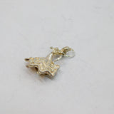 Sterling Silver Flamenco Dancing Lady Charm Pendant Vintage c1970