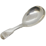George IV Sterling Silver Fiddle Pattern Tea Caddy Spoon Antique 1829 London