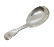 George IV Sterling Silver Fiddle Pattern Tea Caddy Spoon Antique 1829 London