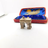 Sterling Silver Arc De Triomphe Charm Pendant Vintage c1970