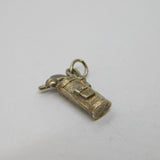 Sterling Silver Golf Bag With Clubs Charm Pendant Vintage c1970