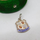 Sterling Silver Enamel Longleat Charm Pendant Vintage c1970