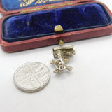 Sterling Silver Dutch Windmill Charm Pendant Vintage c1970