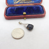 Sterling Silver and Black Onyx Charm Pendant Vintage c1970