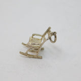 Sterling Silver Rocking Chair Charm Pendant Vintage c1970