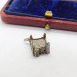 Sterling Silver Ancient Fort Charm Pendant Vintage c1970