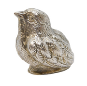 Sterling Silver Baby Chick Figurine Ornament Antique c1920s Art Deco