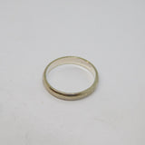 Sterling Silver Plain Band Wedding Ring Vintage c1970 Size Q 1/2