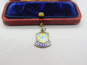 Sterling Silver & Enamel Newquay Charm Pendant Vintage c1970
